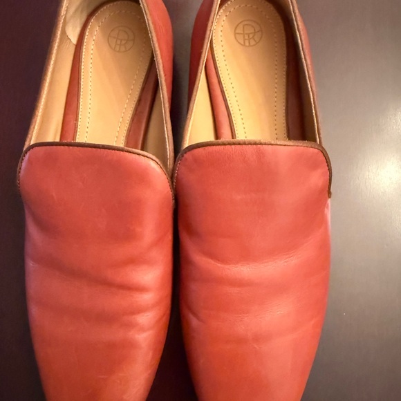 The Row Women’s Leather Slip-On Loafers in Rust Orange - Picture 5 of 5